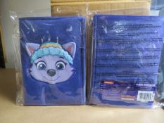 268 x BRAND NEW PAW PATROL PLUSH NOTEBOOKS A5