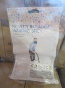 480 x BRAND NEW NOVELTY INFLATABLE WALKING STICKS