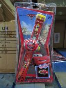 200 x BRAND NEW SEALED DISNEY PIXAR CARS 2 PROJECTION WATCH. PRICE MARKED AT £10 EACH