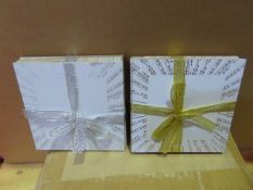 360 X BRAND NEW PACKS OF 4 WOODEN COSTERS WITH GLITTER EFFECT IN GOLD & SILVER
