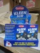 72 X CARPLAN KLEEN AIR AIR CONDITIONING CLEANER & PURIFIER - CITRUS FRAGRANCE - UNCHECKED STOCK.