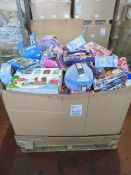 (P8) Large pallet of brand new stock to include: paw patrol pom pom art sets, disney princess