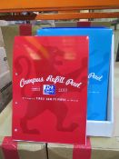 60 x BRAND NEW OXFORD CAMPUS REFIL PADS A4. EACH CONTAINS 140 PAGES OF FINEST QUALITY 90GSM PAPER