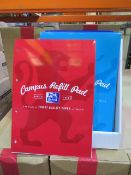 60 x BRAND NEW OXFORD CAMPUS REFIL PADS A4. EACH CONTAINS 140 PAGES OF FINEST QUALITY 90GSM PAPER