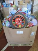 (P14) Large pallet of brand new stock to include: cars marble race sets, disney paint your own