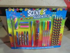 36 x Brand New & Packaged Scentos Scented Rainbow Packs