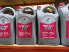 8 x SEALED BLUECOL 5L OE 30/34 COOLANT MEETS OEM REQUIRMENTS. EXTENDED LIFE ANTIFREEZE