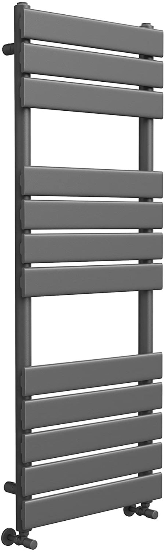 BRAND NEW BOXED 1200x450mm Anthracite Flat Panel Heated Towel Rail Bathroom Radiator. Dimensions: (H - Image 2 of 2