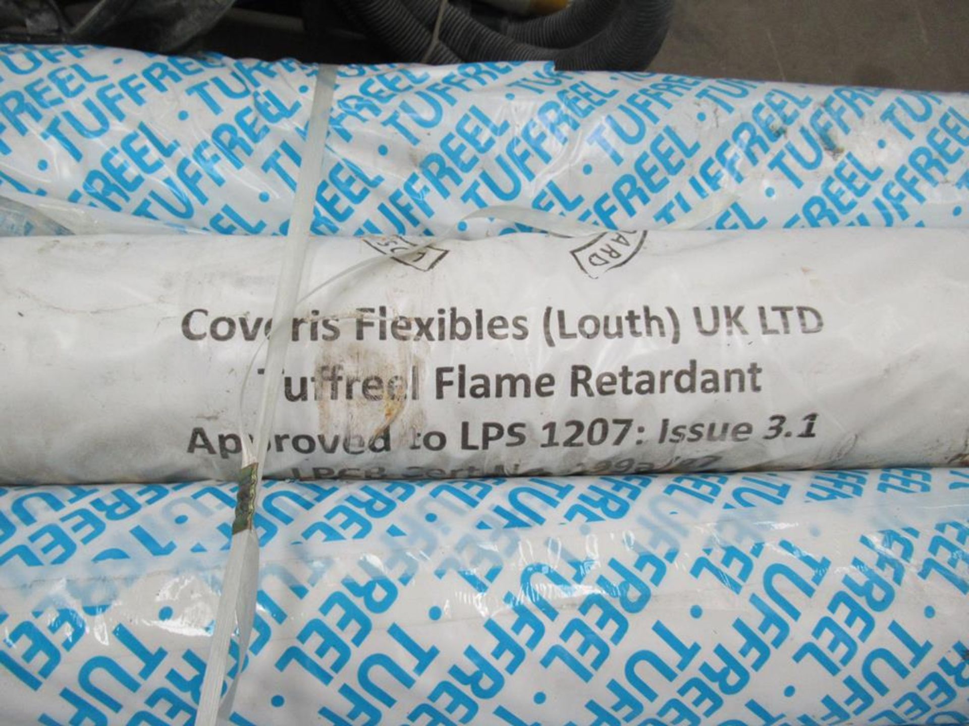 8 x rolls of Tuffreel flame retardant sheeting - Image 2 of 3