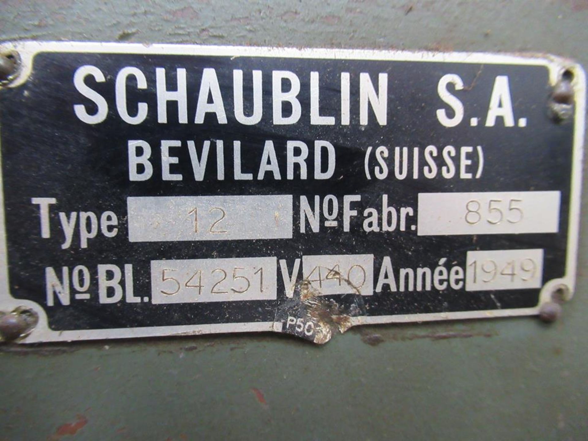 A Schaublin-Villeneuve milling machine - Image 3 of 7