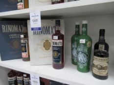 Shelf to contain various wines and liqueurs