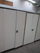 2 x metal office cabinets