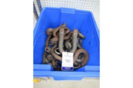 Quantity of Various Lifting Shackles / Eyes to Crate