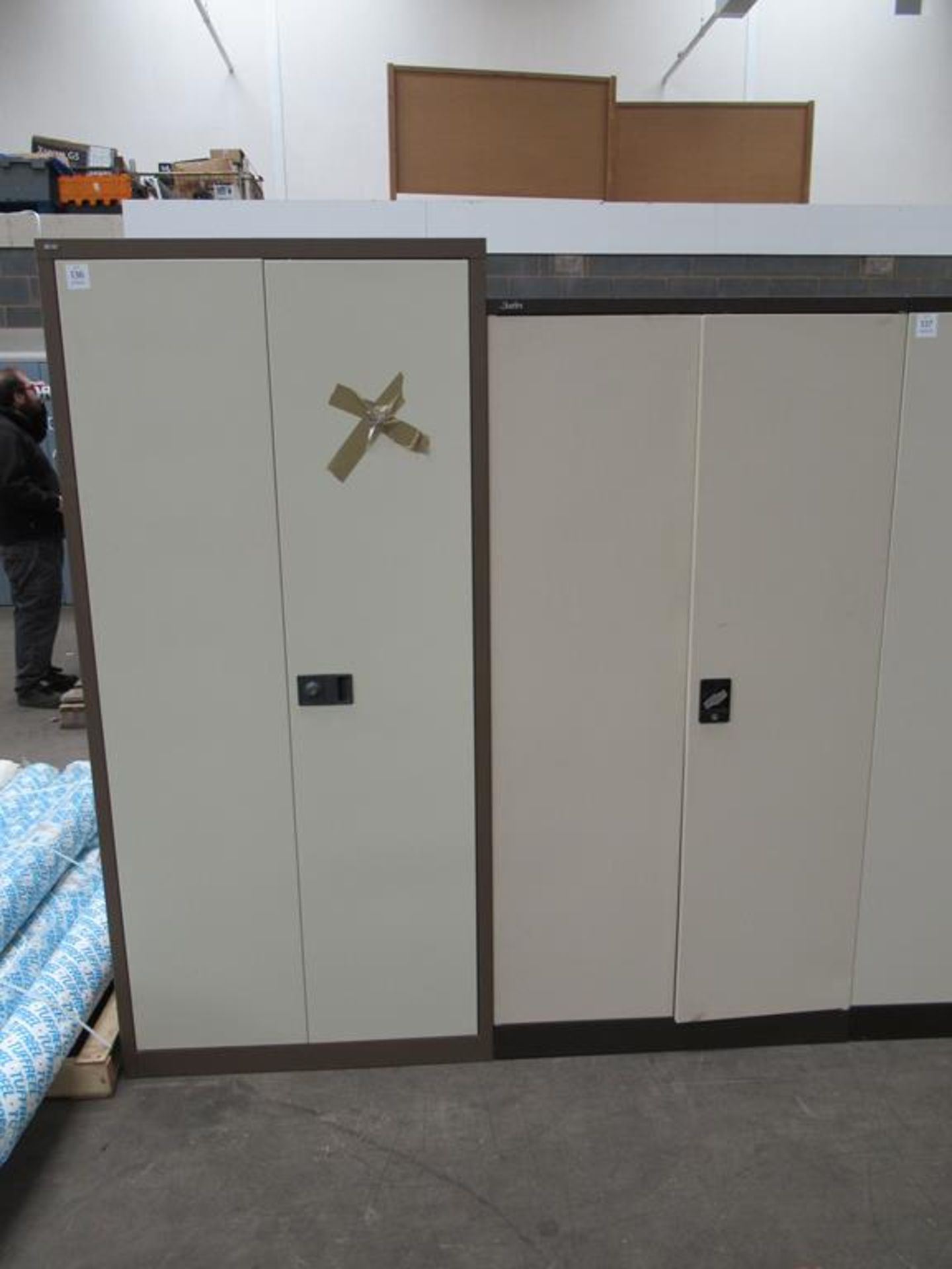 2 x metal office cabinets