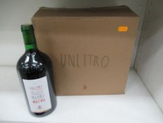 6 x bottles of 2017 Unlitro Costa Toscana Rosso Red Wine
