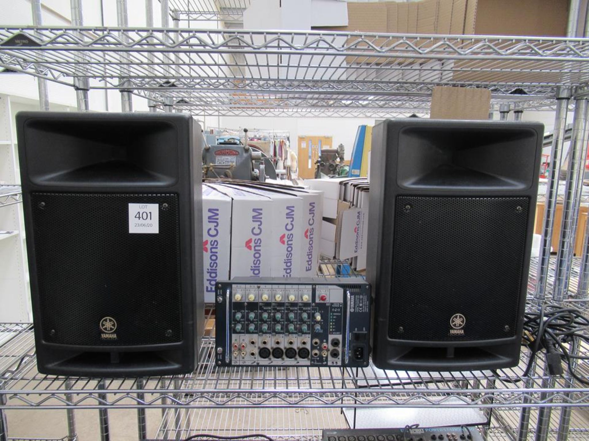 A second hand Yamaha portable PA system Stagepas 300