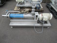 A Seepex food pump stainless steel.