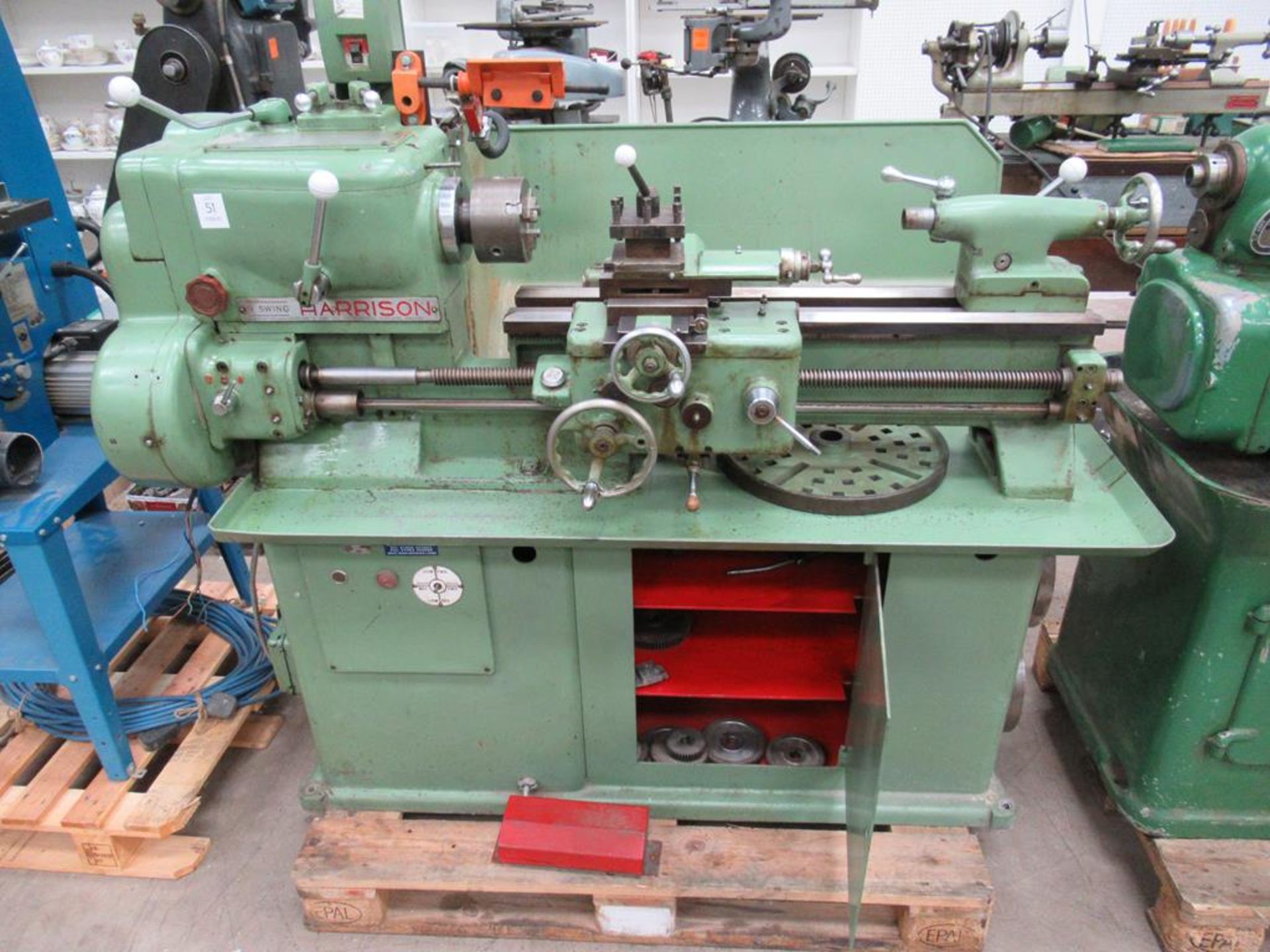 A Harrison 9" swing screw cutting lathe