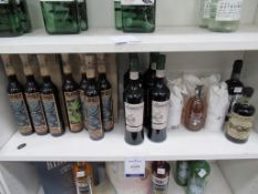 Shelf to contain various Liqueurs