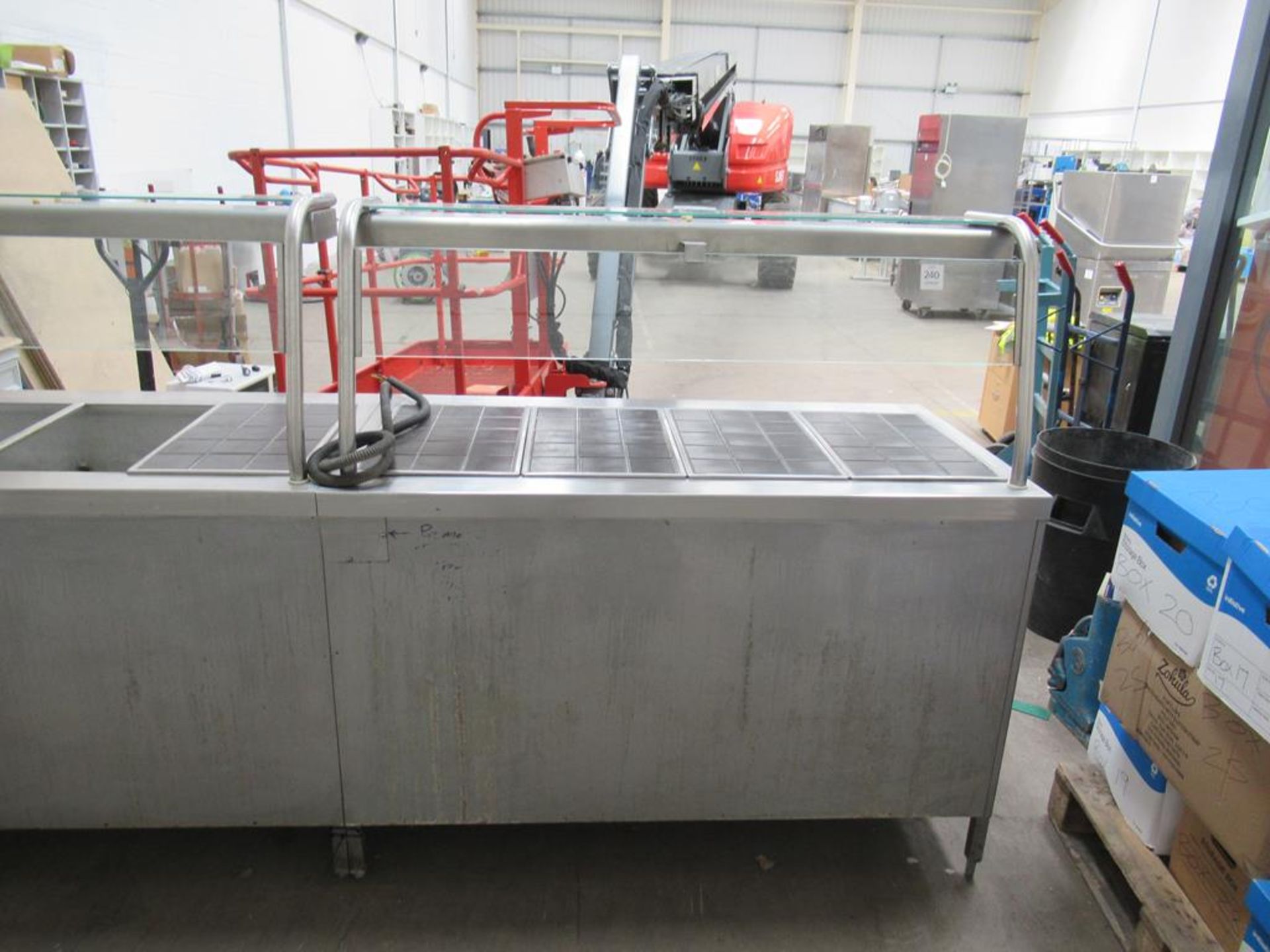 A large stainless steel servery - Image 2 of 8