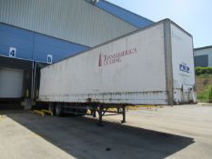 40ft Box Trailer Twin Axle Double Based, Doors Rear, No Documents, including contents