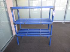 3 Tier Plastic Shelving 1330x1200x500