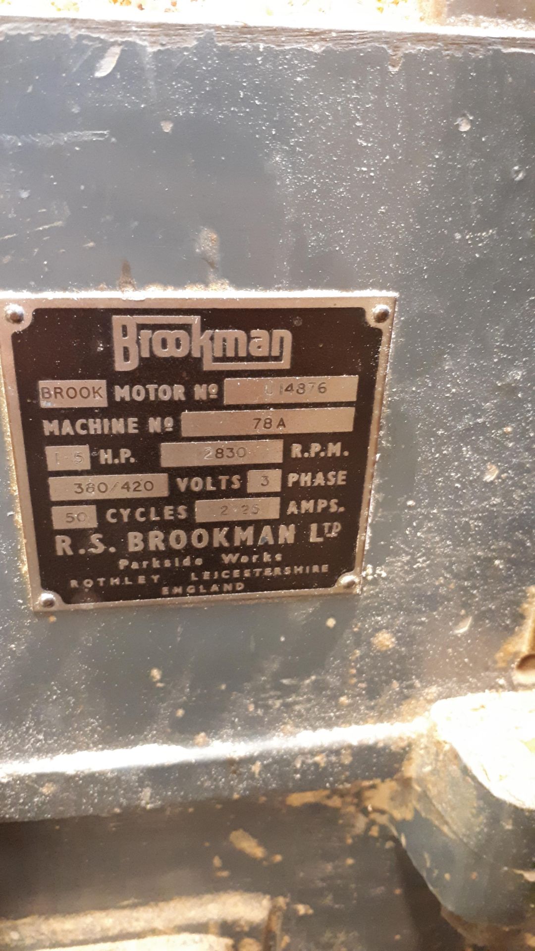 Brookman 78A twin drill borer *Please note, the machine is hard wired and it is the purchasers - Image 4 of 4