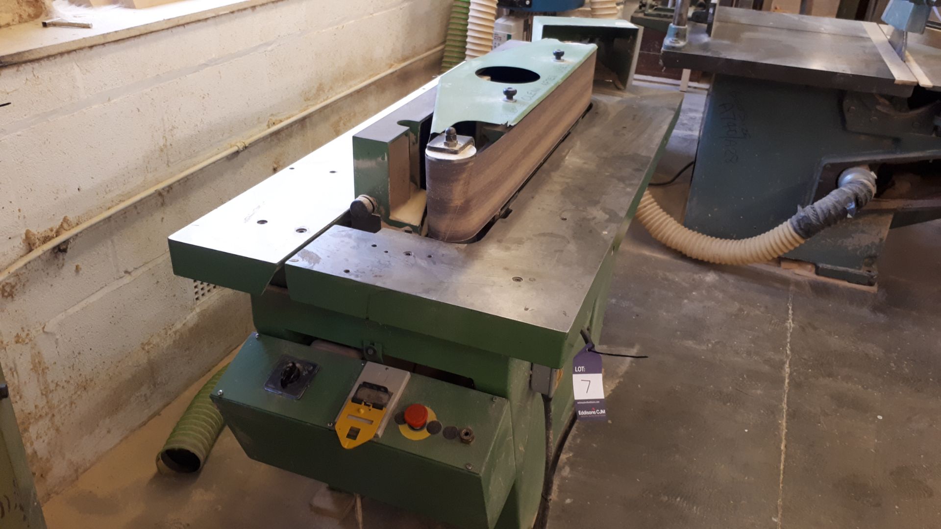 Samso Unilev 15 belt sander, approx. 57” x 19” bed *Please note, the machine is hard wired and it is - Image 2 of 4