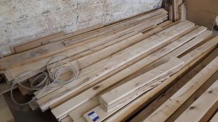 Assortment of birch wood to pallet, various sizes