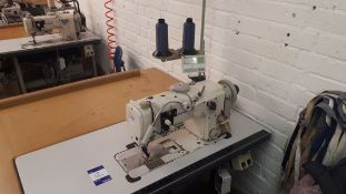 Juki LU 2210N-6 single needle high speed lockstitch machine with Efka 810 stitch box