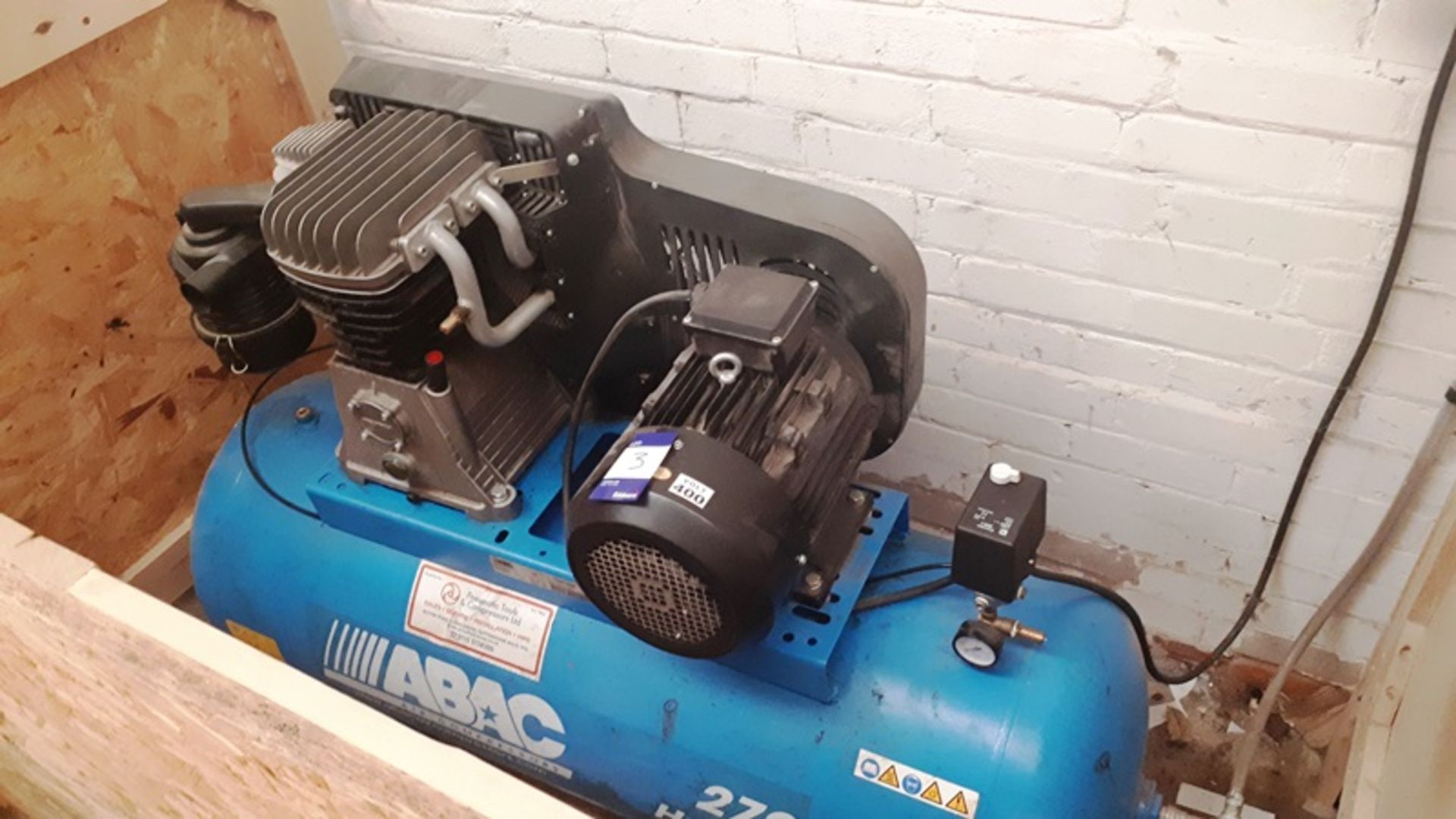 Abac Pro B6000 270 FT7.5 compressor, Year 2014 *Please note, the machine is hard wired and it is the