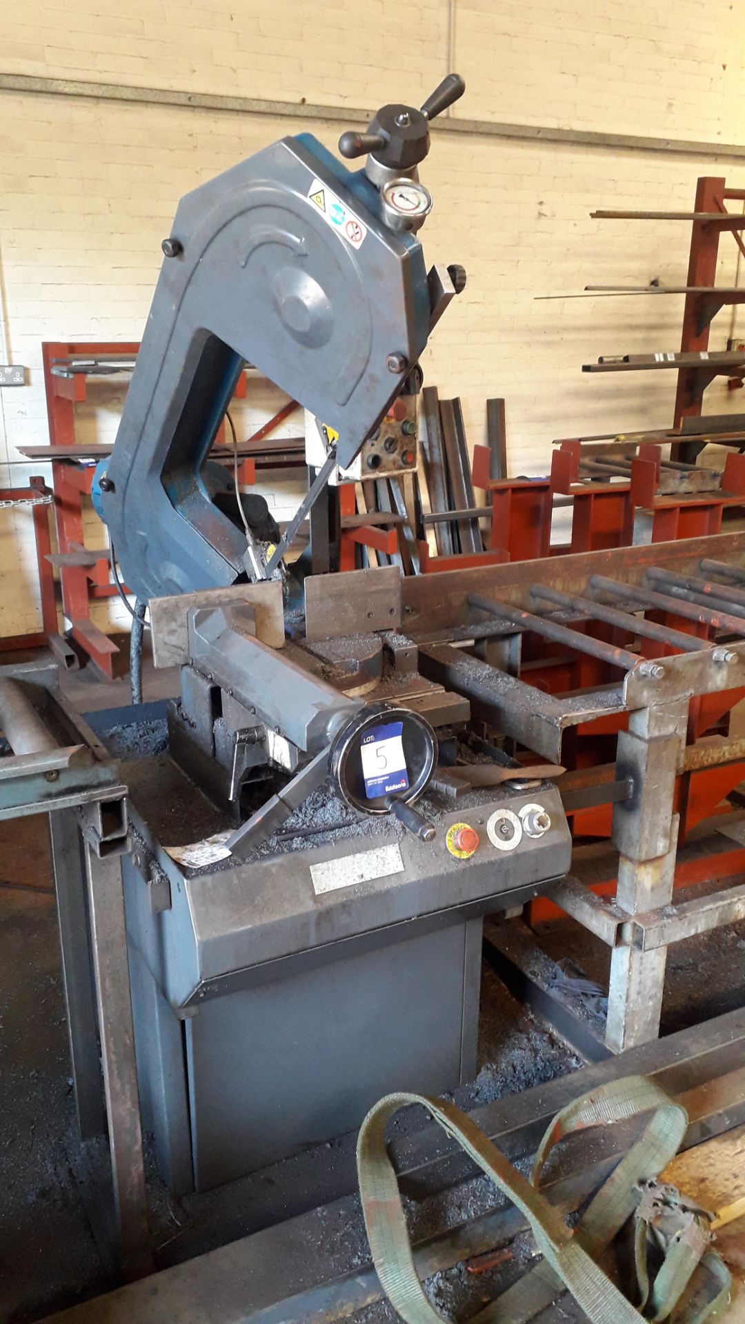 Saws UK E300RH Power Hacksaw Serial number C011595081 (2015) with Roller Feeder and Take Off Table - Image 2 of 4