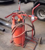 Double Acetylene Cylinder Trolley (Bottle not included)