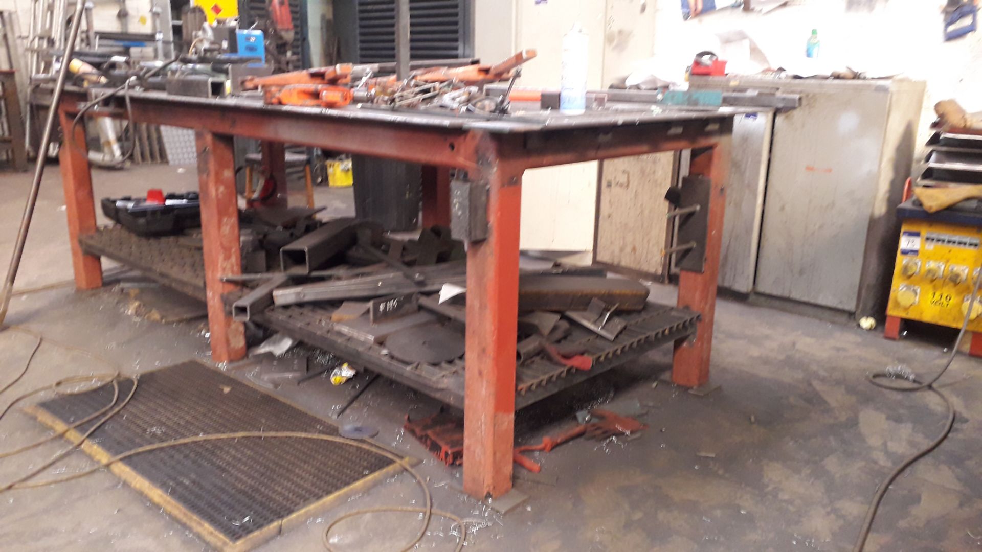 Steel Fabricated Welders Table (Clamps, Grinders and Mag Drill excluded)