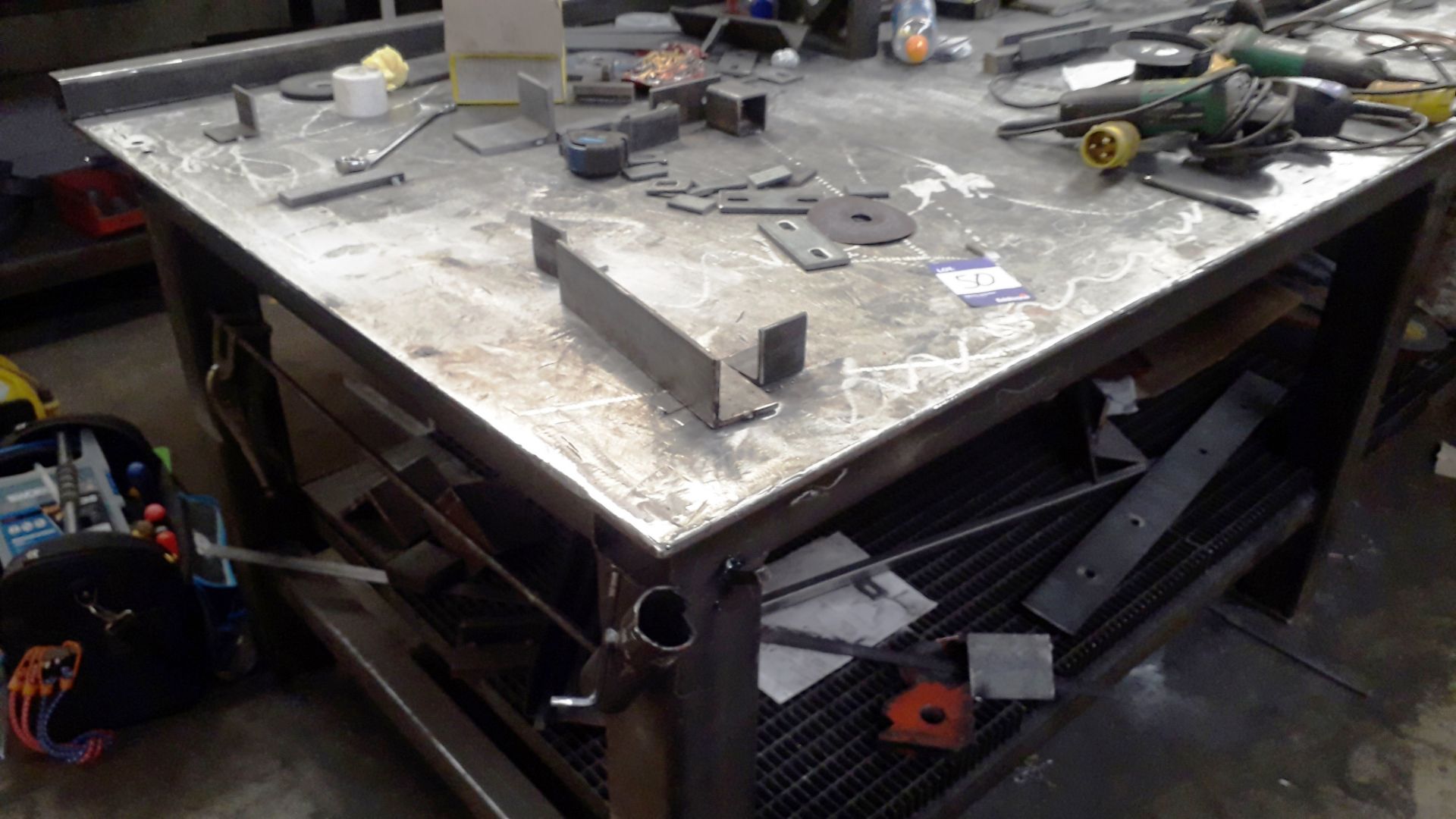 Steel Fabricated Welders Table (3 x Grinders not included) - Image 2 of 2
