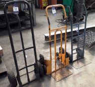 3 Various Sack Trolleys