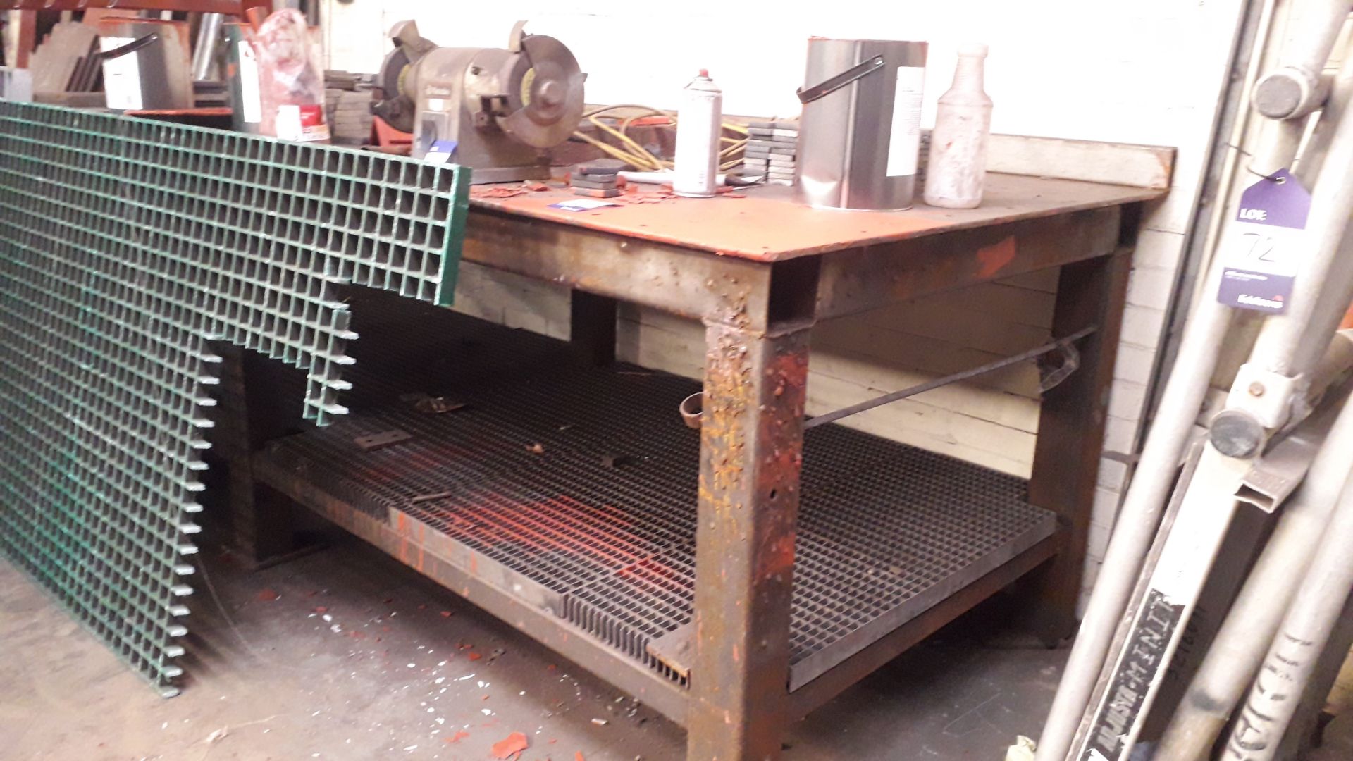 Steel Fabricated Welders Table (Bench Grinder not included)