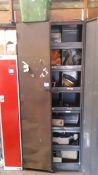 2 x Steel Cabinets and Upright Single Door Locker