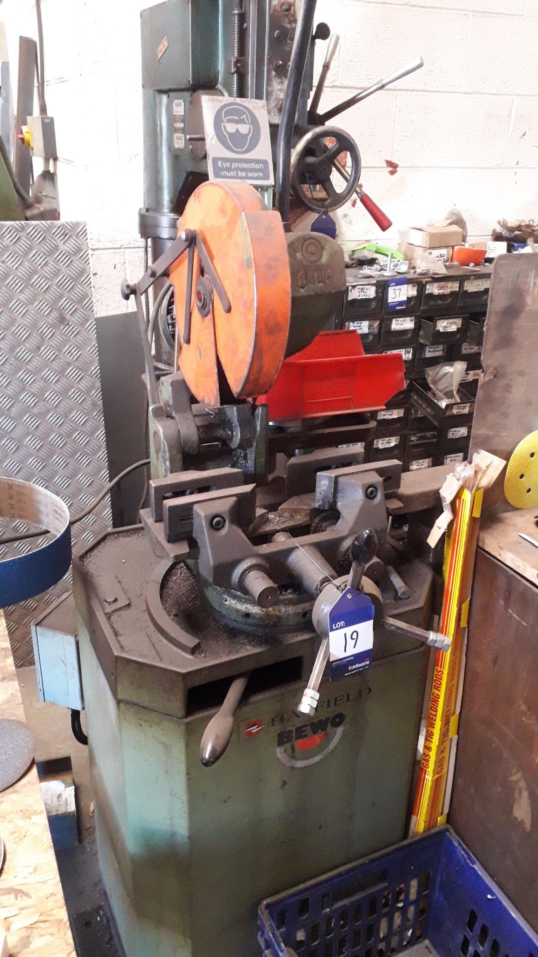 Bewo CD0315HT Cabinet Mounted Cut Off Saw (2000) Serial Number 300511048