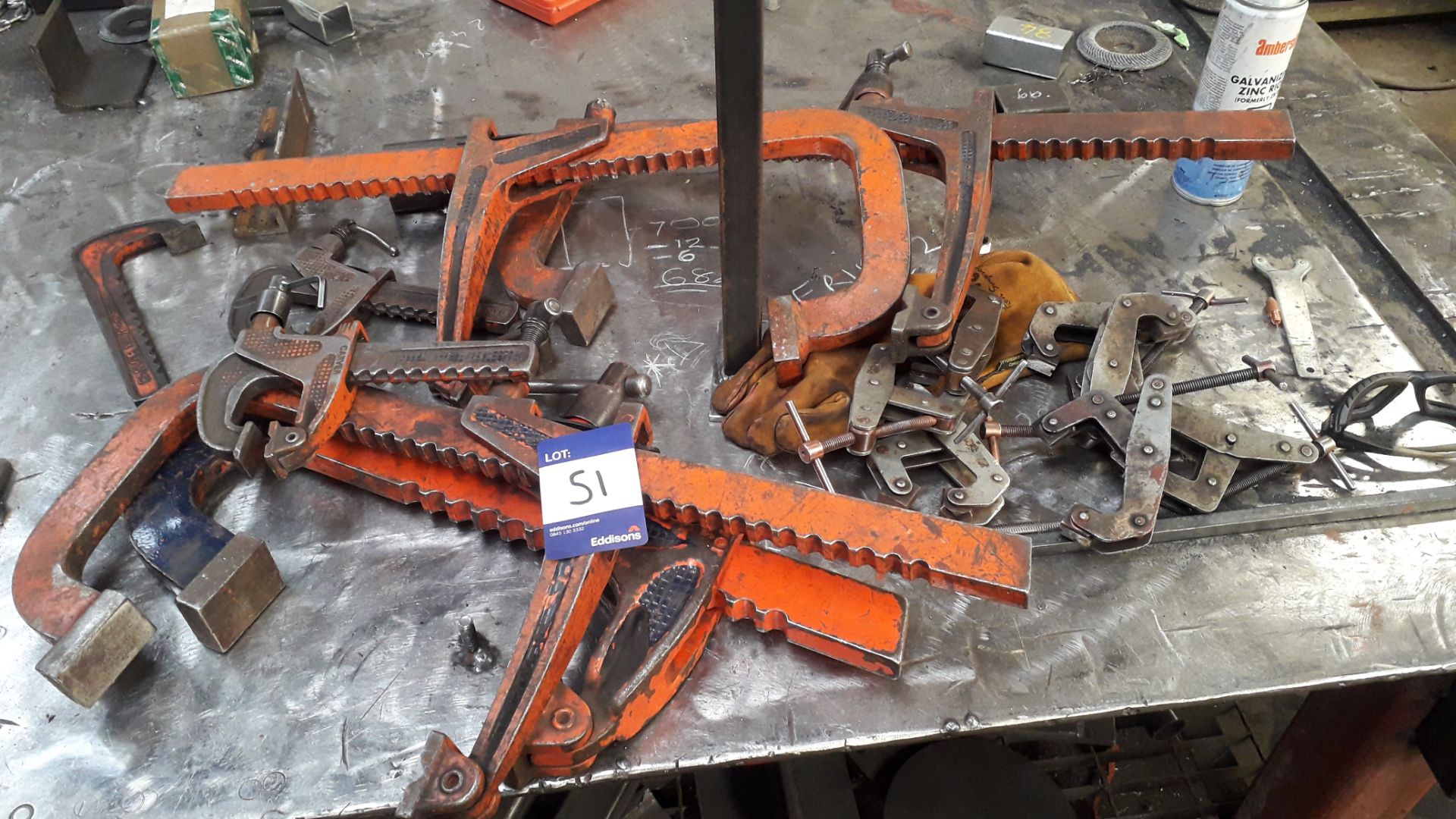 Quantity of Various Carver Clamps