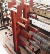 3 Double Sided Steel Cantilever Racks