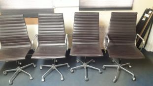 4 x Earmes Style Swivel Chairs