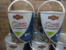 10 x 2.5L TINS OF LIBERON GARDEN COLOUR CARE SHED