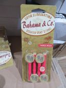 288 PACKS OF BAHAMA & CO SCENTED VENT STICK AIR FRESHNERS FOR CARS