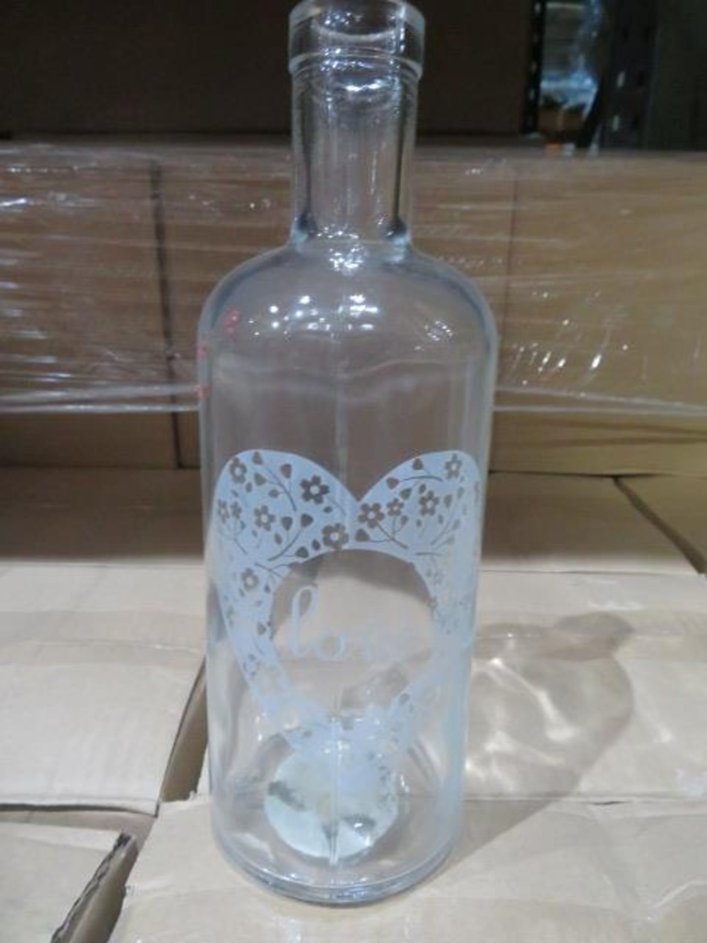 240 x TESCO LOVE BOTTLE VASES