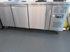 POLAR REFRIDGERATION LARGE STAINLESS STEEL 3 DOOR