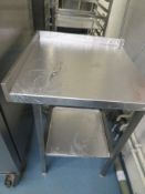 SMALL STAINLESS STEEL WORK BENCH