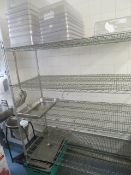 LARGE 5 TIER STAINLESS STEEL RACK (CONTENTS NOT IN