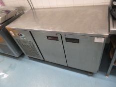 LARGE STAINLESS STEEL FREEZER ON WHEELS