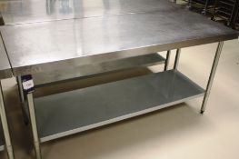 Vogue Stainless Steel Two Tier Bench 1800 x 700